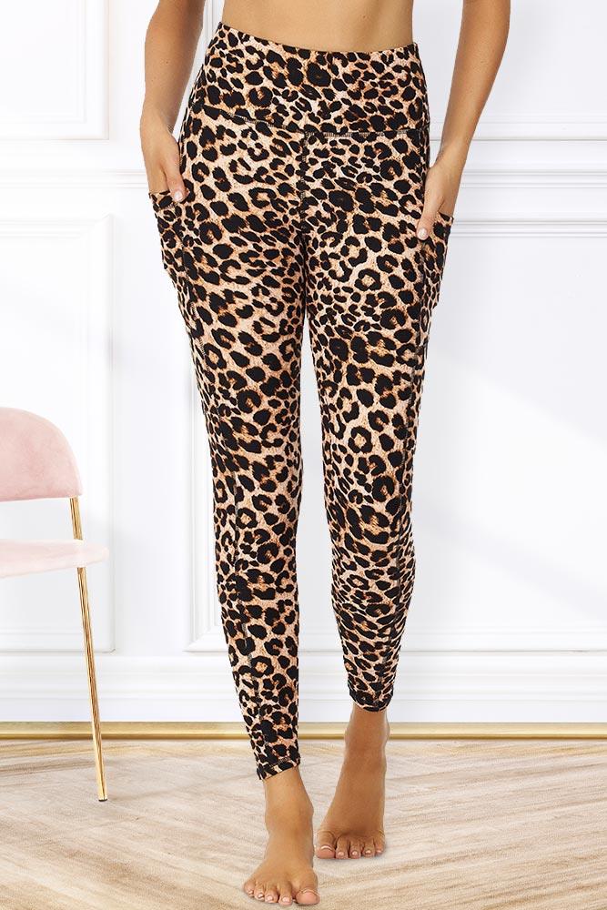 Women's Cheetah Print Activewear Leggings - Wholesale 