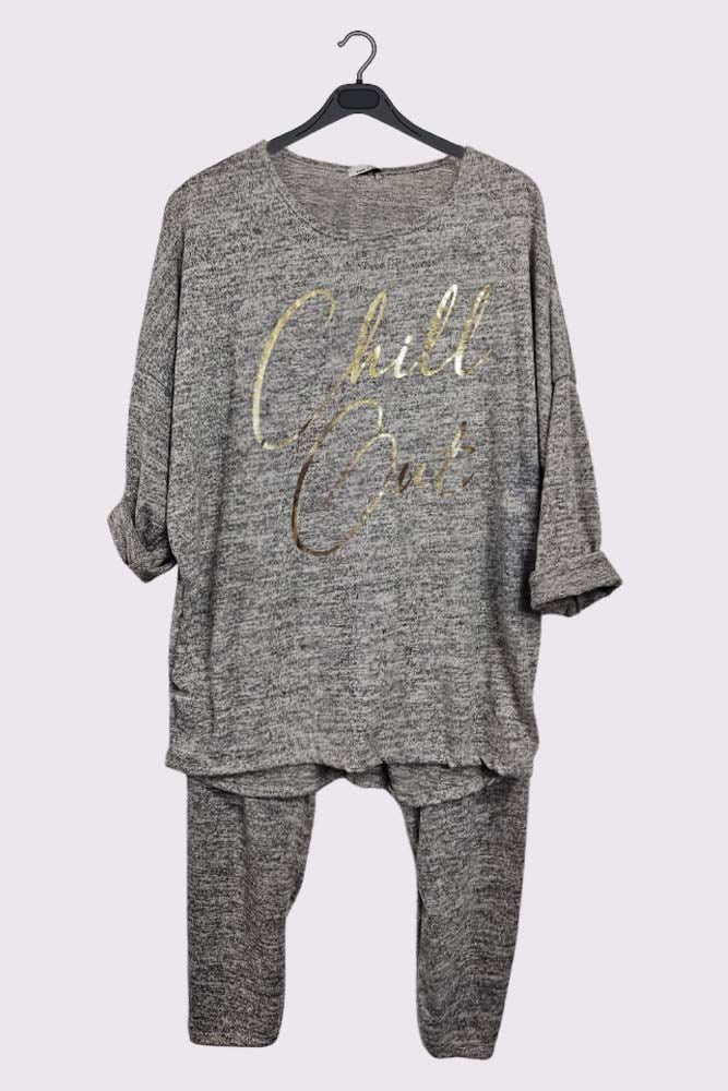 Italian Chill Out Gold Foil Logo Loungewear