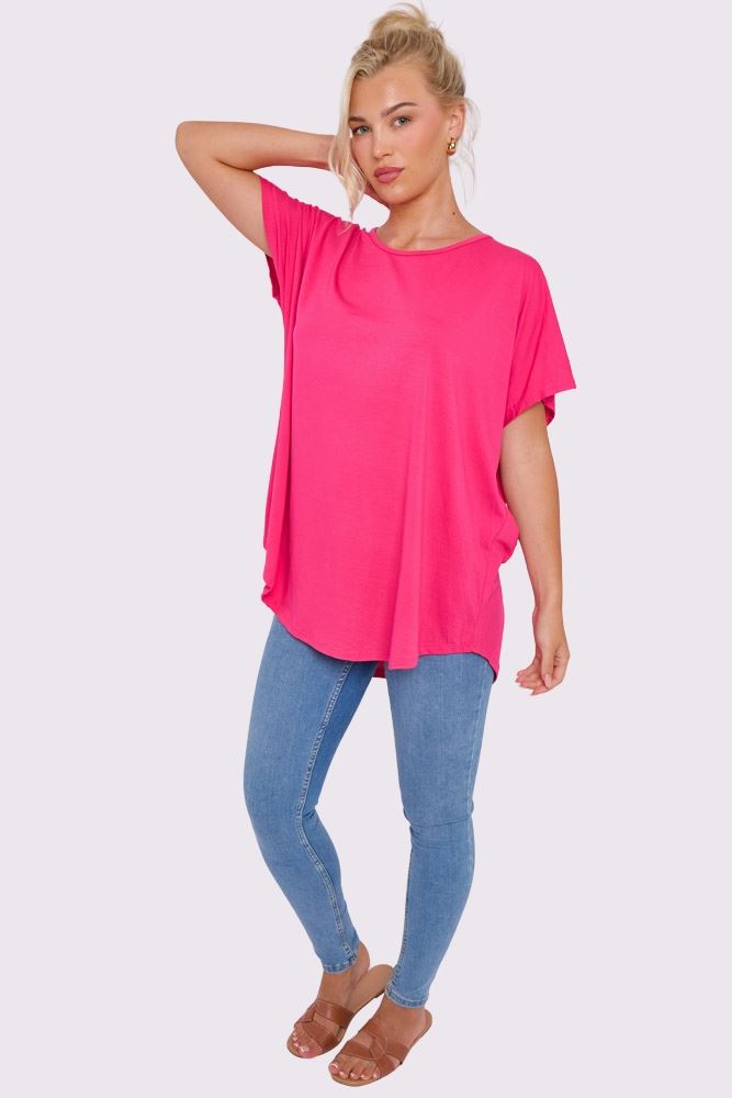 Plain Short Sleeve Top