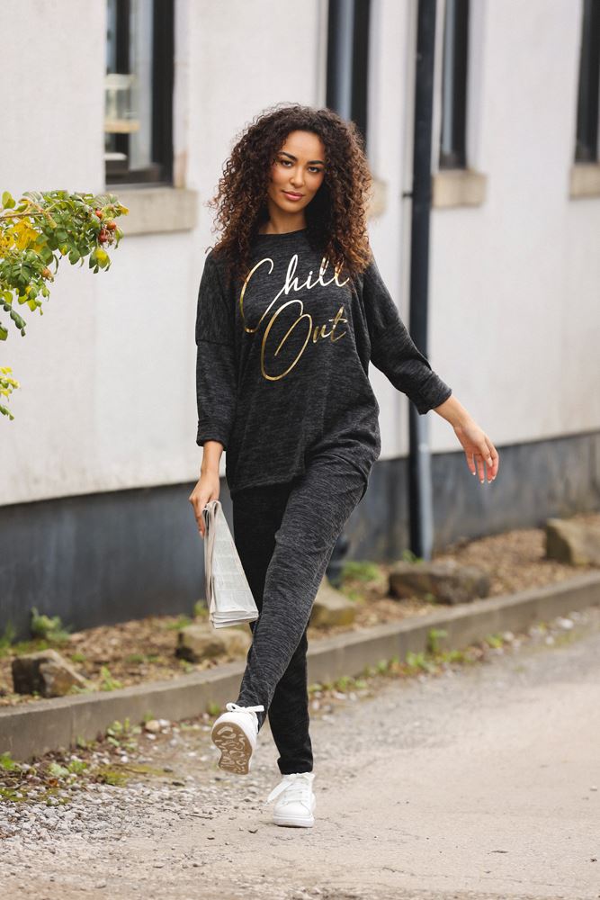 Italian Chill Out Gold Foil Logo Loungewear