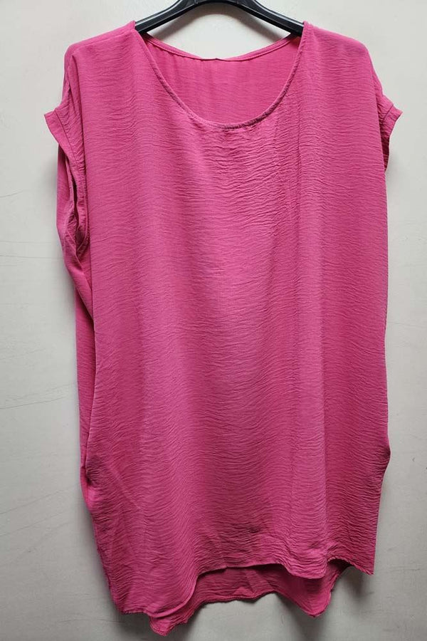 Plain Dipped Hem Top