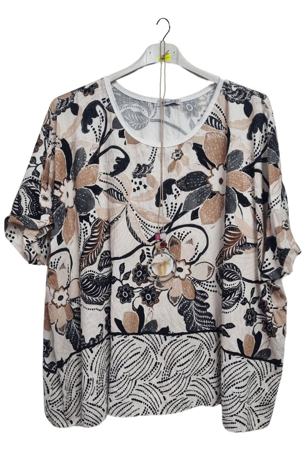 Floral Botanical-Inspired Aesthetic Style Necklace Top