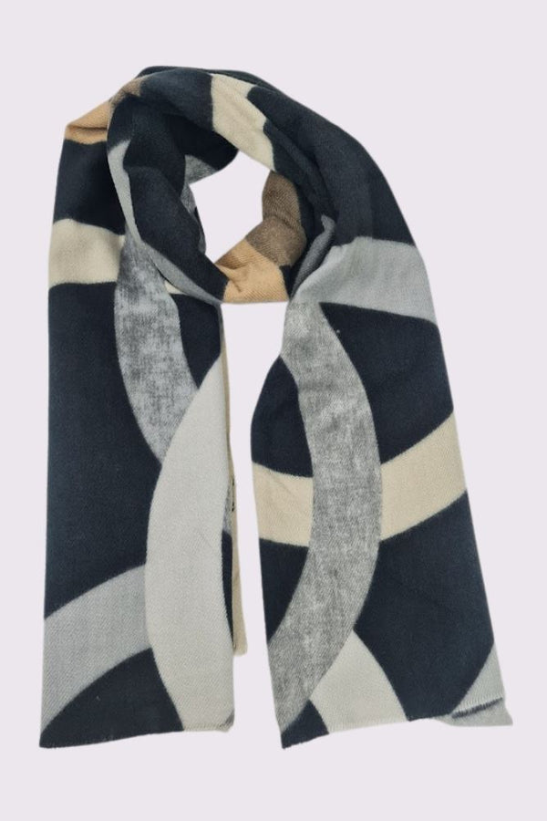 Circle Print Soft Feel Scarf