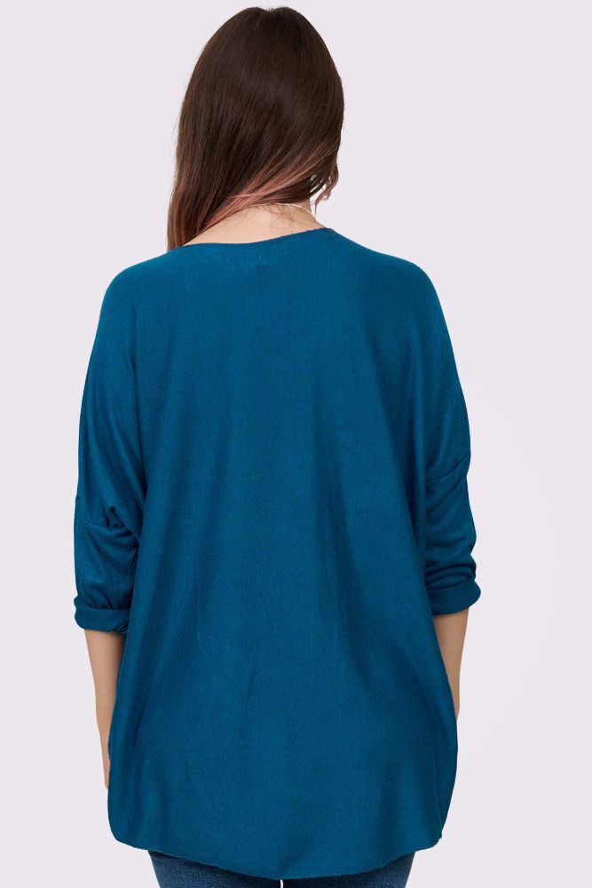 Plain Drop Hem Necklace Top