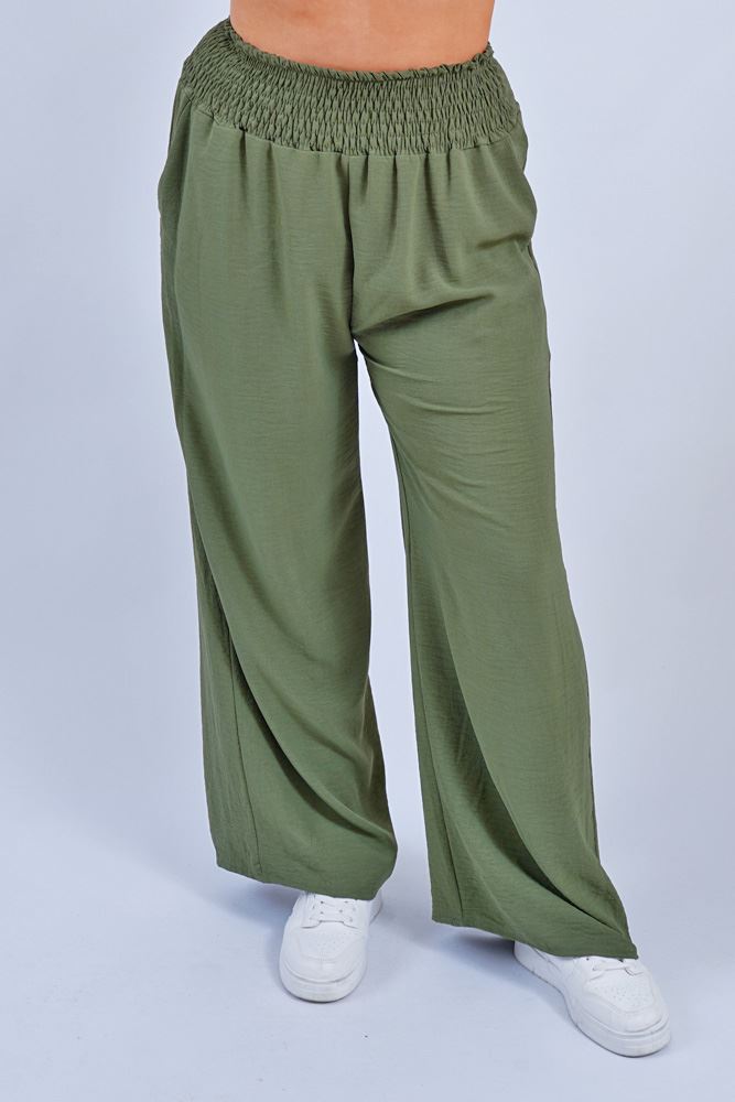 1940s Plus Size Sage Green Wide Leg Trousers – Unique Vintage