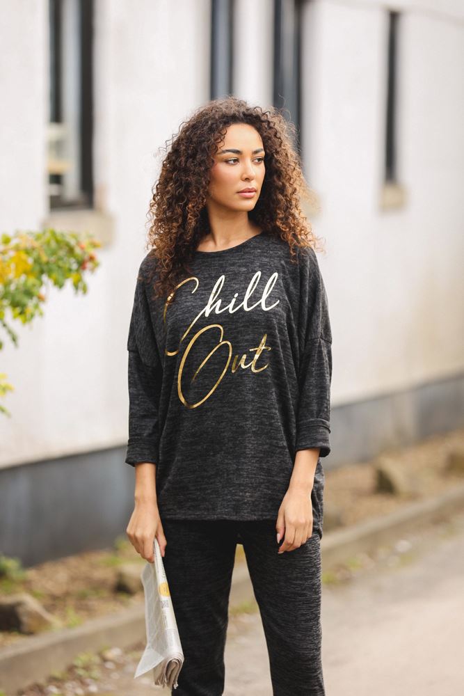 Italian Chill Out Gold Foil Logo Loungewear