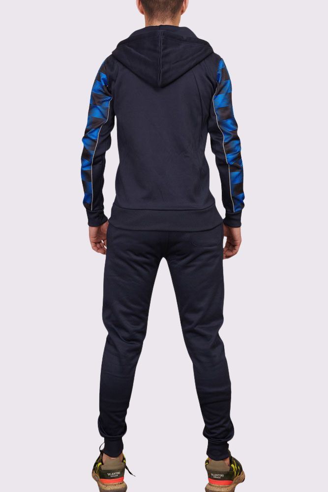 Check Print Zip Through Tracksuit