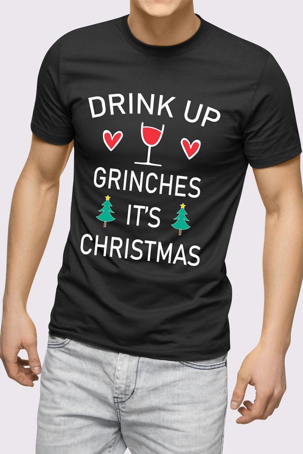 Drink Up Grinches Printed Tshirt [Pack of 7]