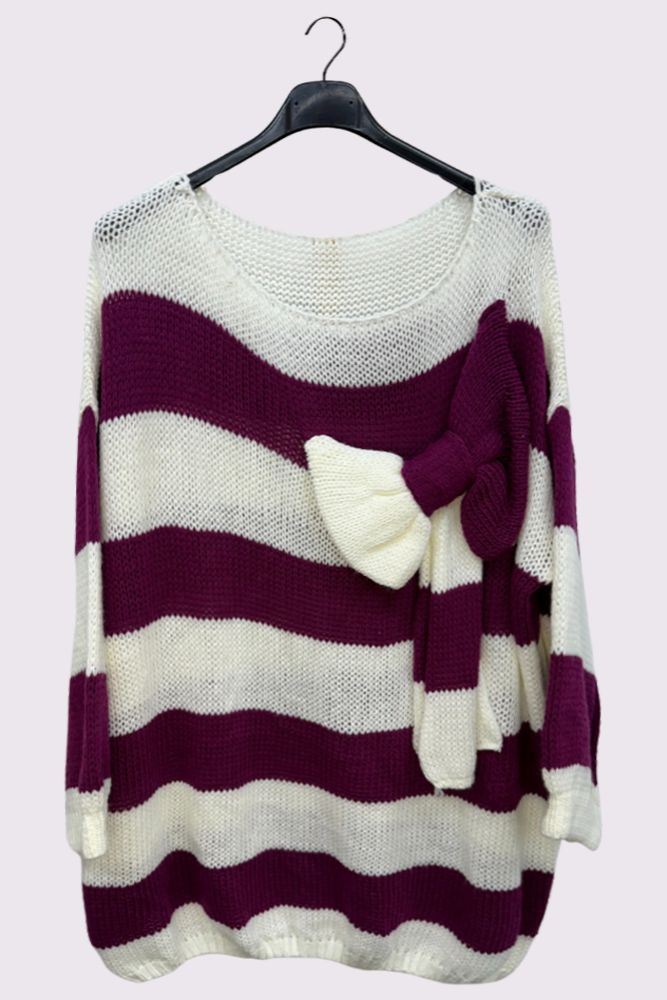 Ribbed With Side Zip Knitted Jumper