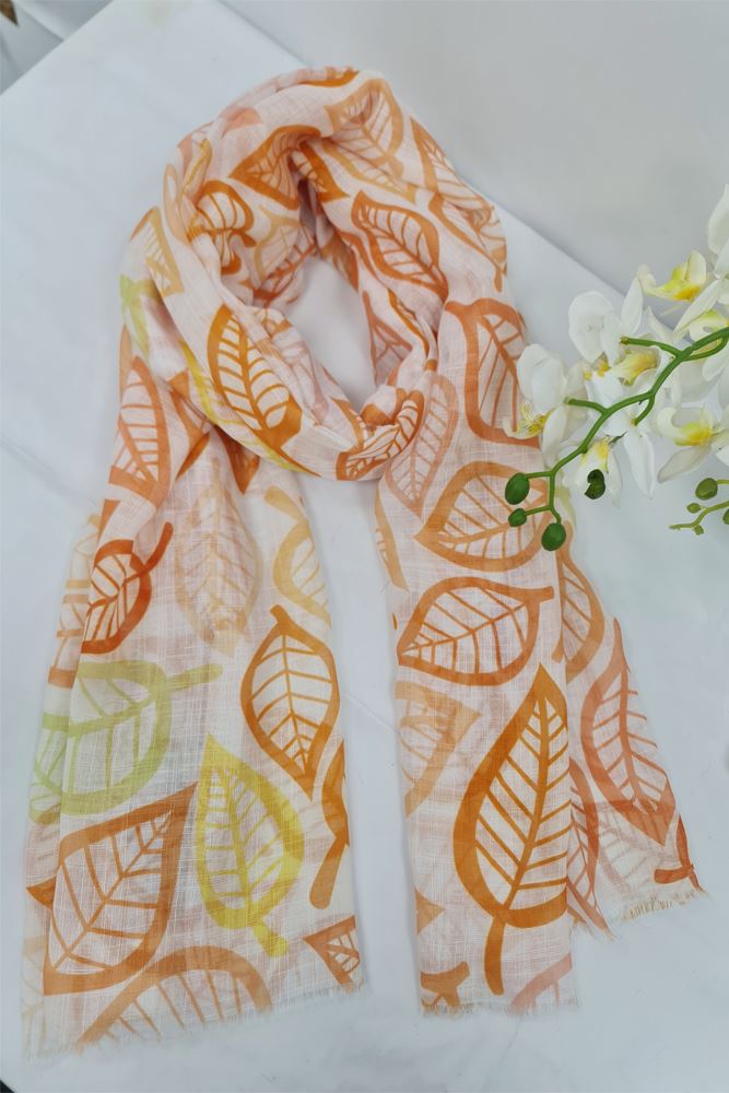 Leaves Print Scarves