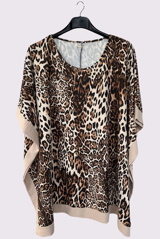 Leopard Print Side Panel Box Top