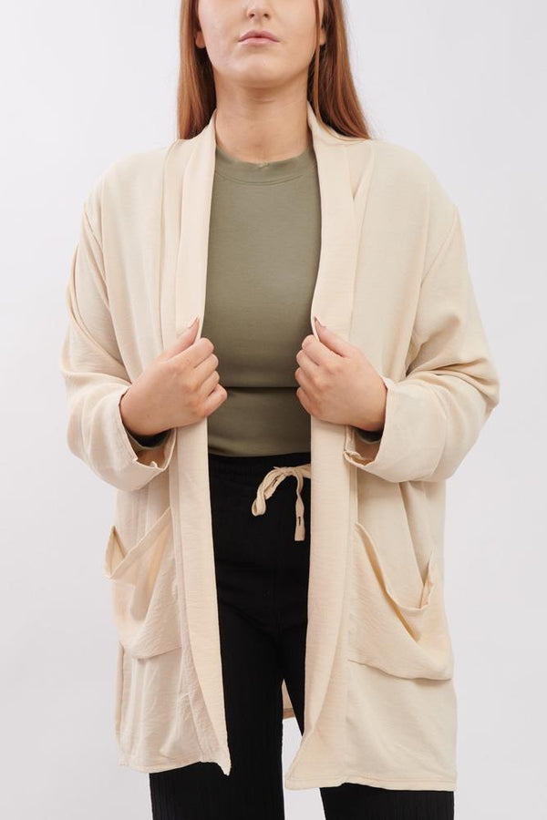 Plain Pockets Cardigan