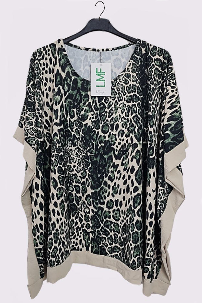 Leopard Print Side Panel Box Top