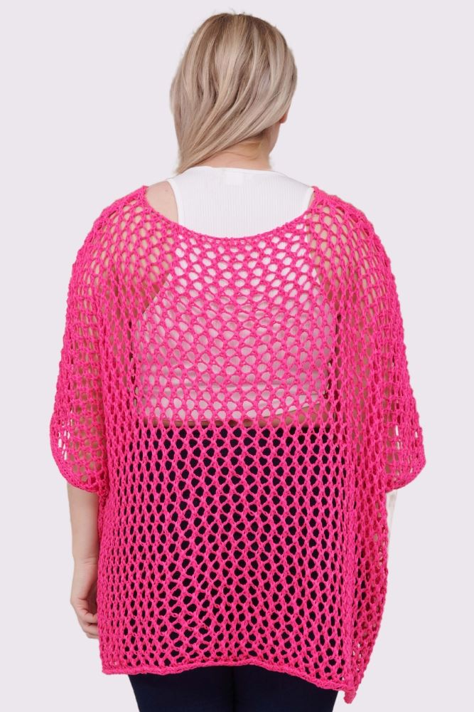 Crochet Star Pattern Mesh Cotton Top