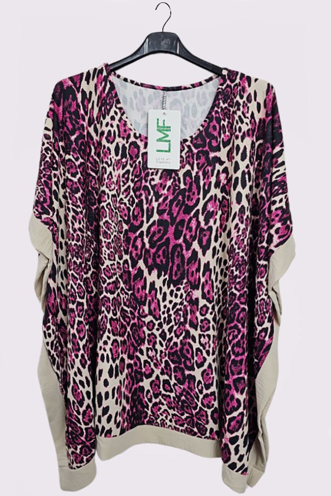 Leopard Print Side Panel Box Top