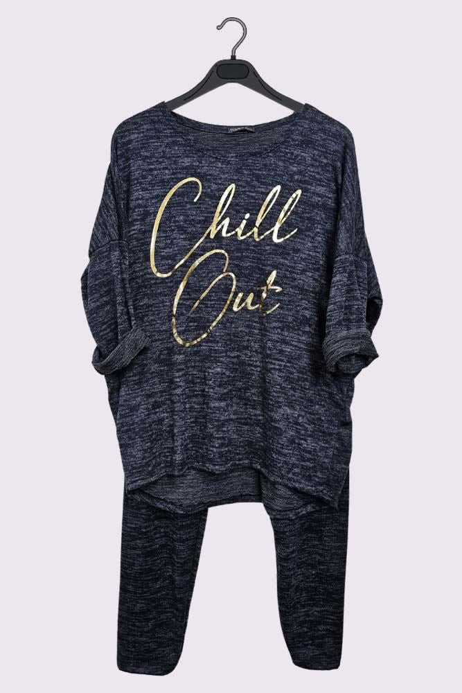 Italian Chill Out Gold Foil Logo Loungewear