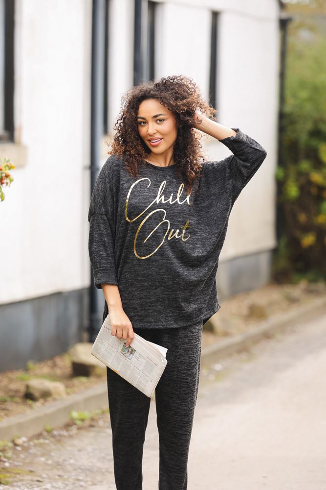 Italian Chill Out Gold Foil Logo Loungewear