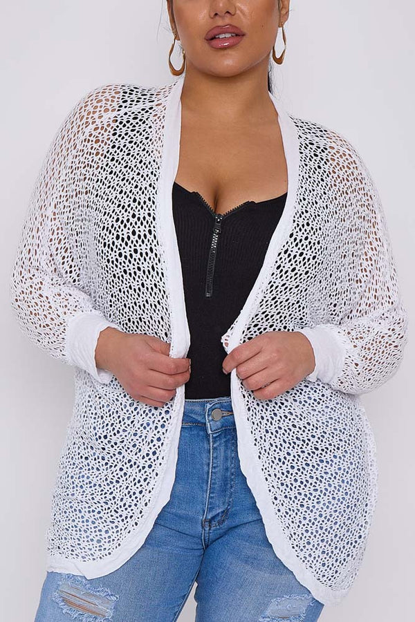 Crochet Pattern Mesh Cardigan