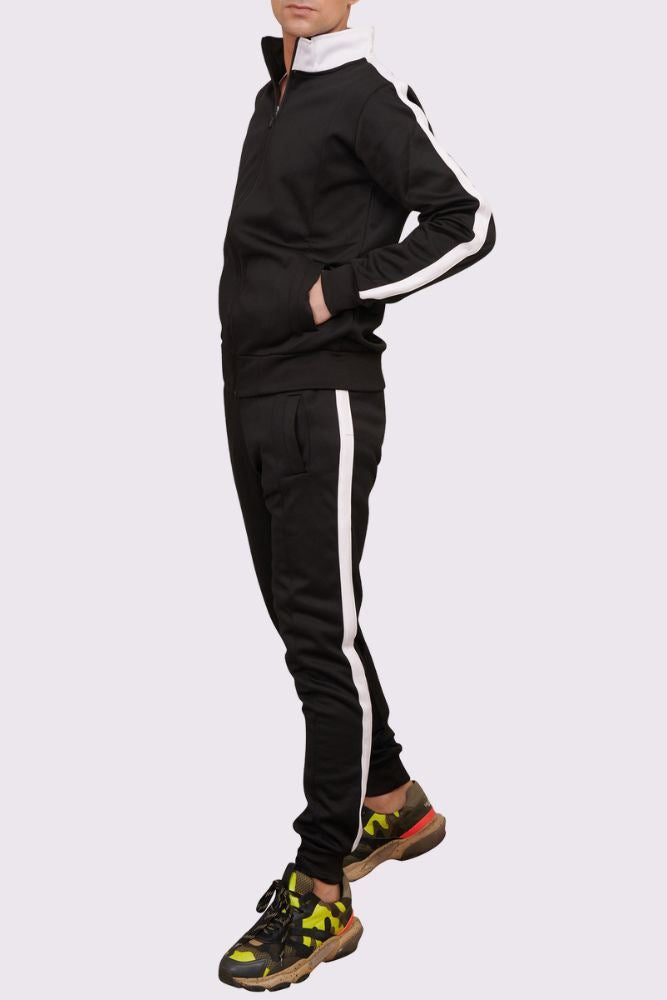 Tape Funnel Skinny Fit Tracksuit