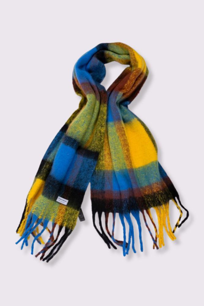 Plain Soft Feel Tassel Scarves