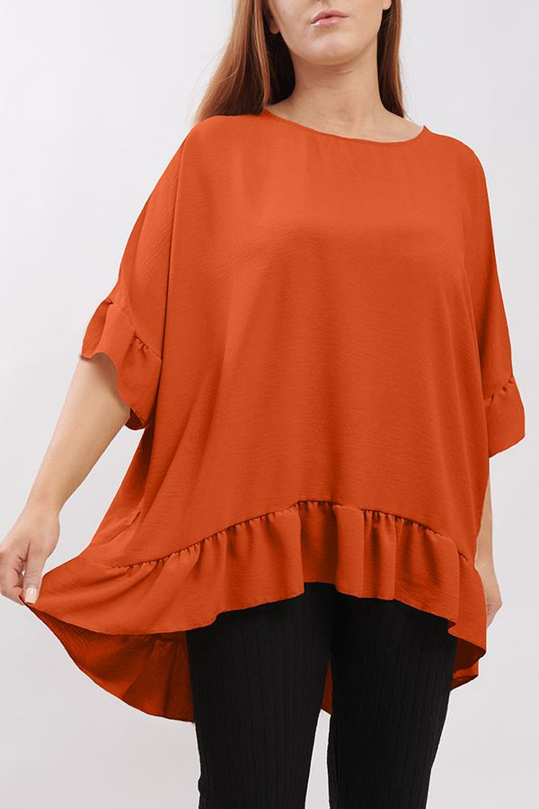 Plain Flared Hem Top