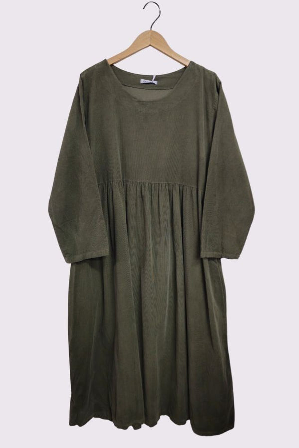 Corduroy Side Pocket Dress