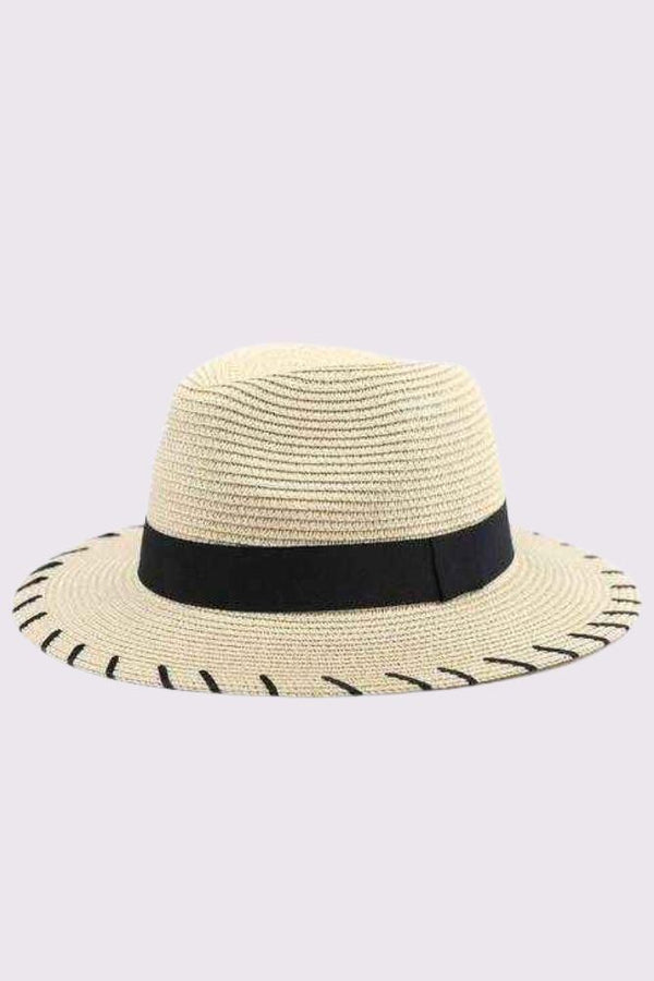 Wide Brim Straw Panama Hat