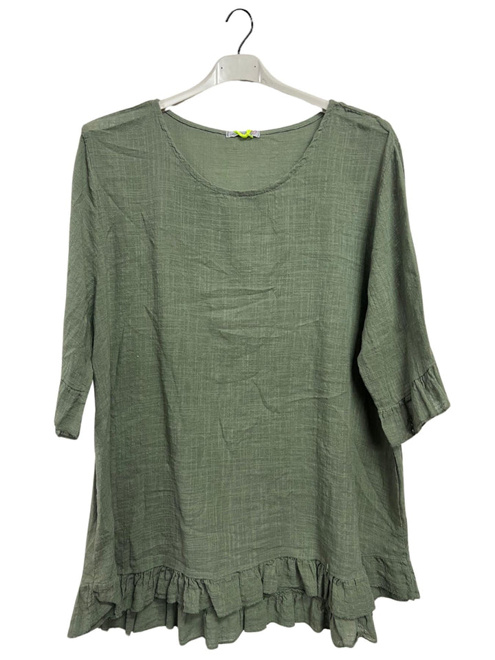 Plain Tunic Cotton Top