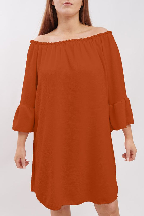 Plain Flared Sleeve Top