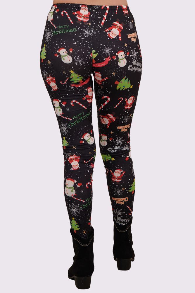 Snowflake Galaxy Print XMAS Legging