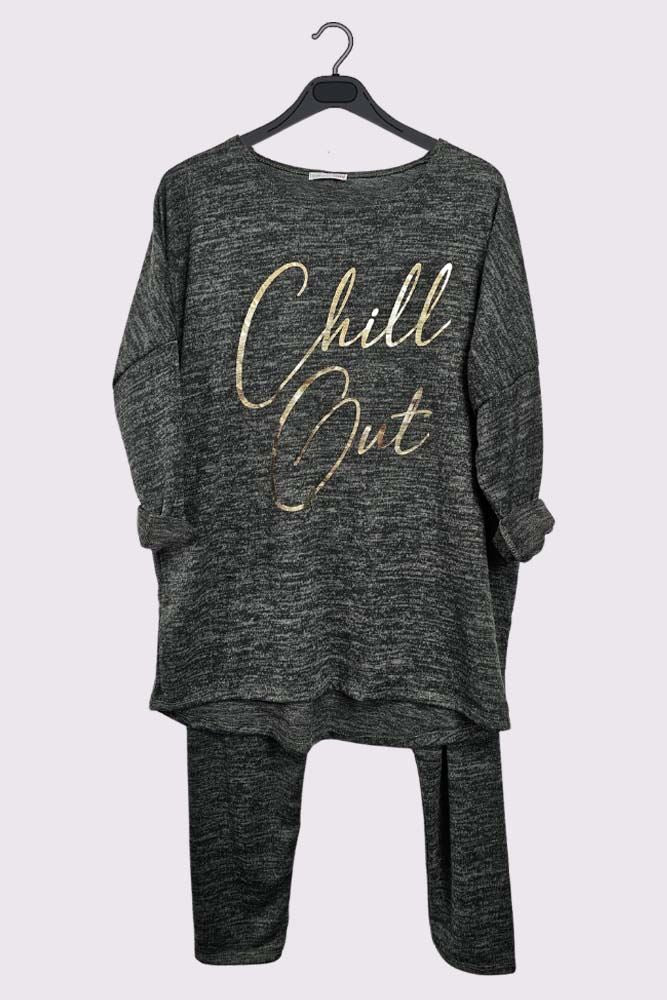 Italian Chill Out Gold Foil Logo Loungewear