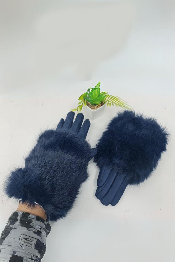 Faux Fur Soft Feel Gloves