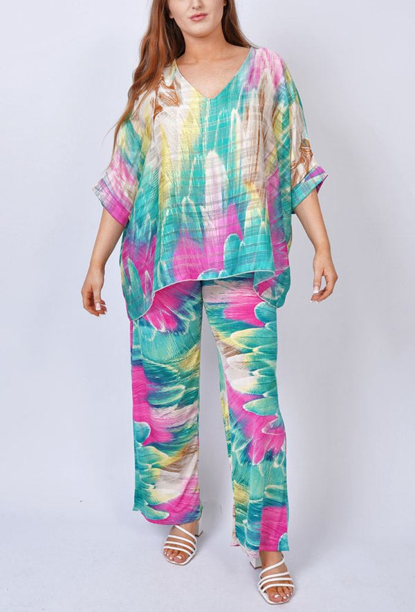 Feather Print Co-Ord