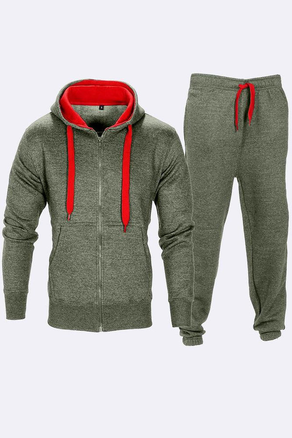 Mens Plain Set Hoodie Top Bottom Tracksuits [Pack of 8]