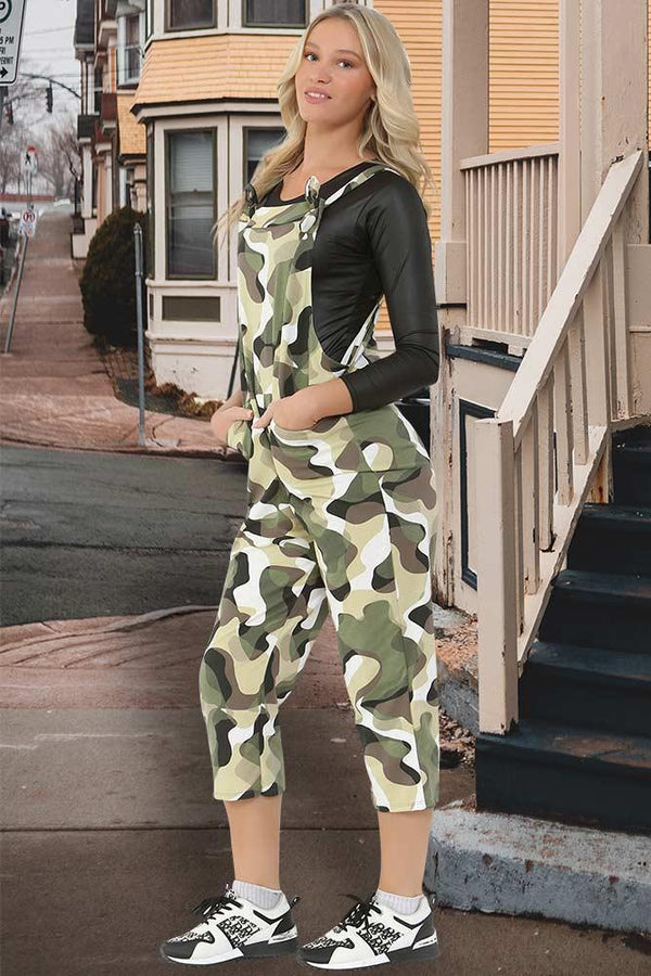 Womens sales camo dungarees