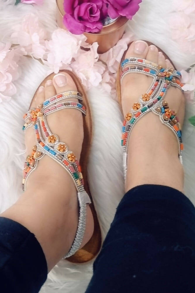 Elastic hot sale sandals uk